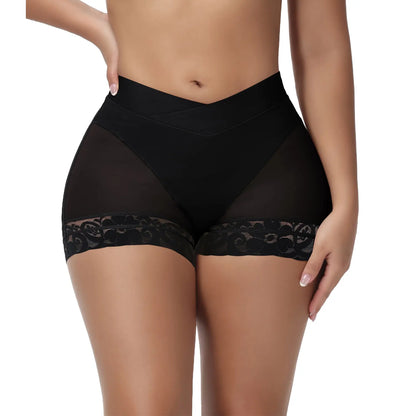 SHAPSHE Butt Lifting Panties V Crossover Shapewear Shorts Fajas Colombianas Moldeadoras