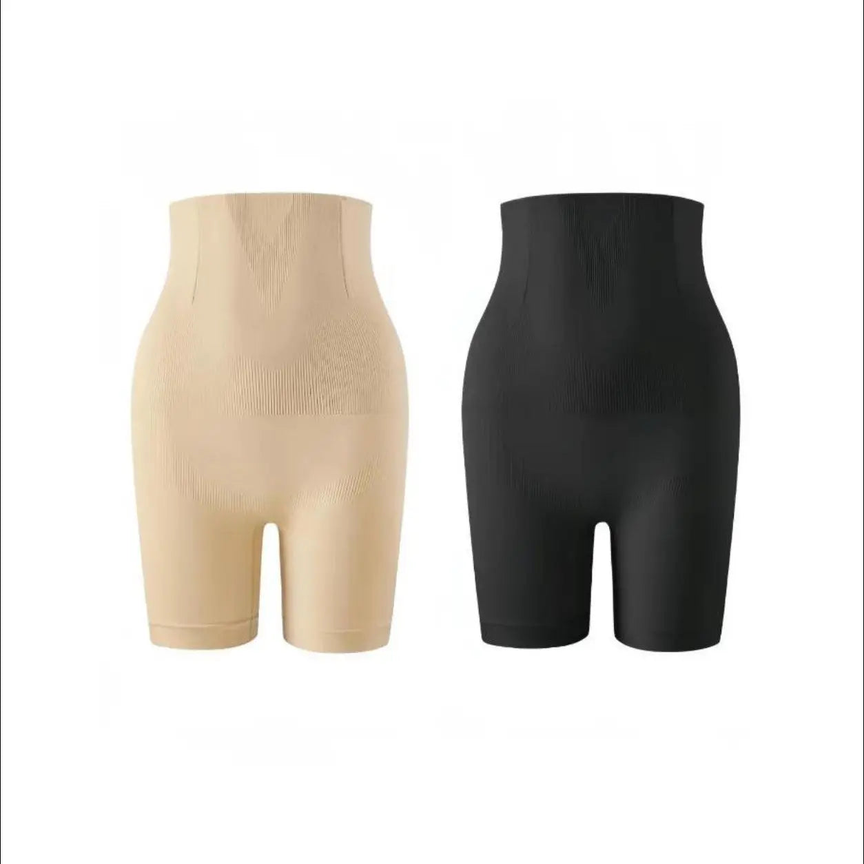 Women'S High-Waisted Seamless Solid Leg Shaping Shorts - Abdominal Shapewear, Belly Tightening, Body Shaping, Lifts & Shapes Hips, Breathable, Invisible Fit with Built-In Crotch for Everyday Wear