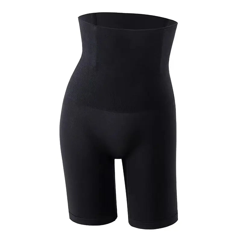 Women'S High-Waisted Seamless Solid Leg Shaping Shorts - Abdominal Shapewear, Belly Tightening, Body Shaping, Lifts & Shapes Hips, Breathable, Invisible Fit with Built-In Crotch for Everyday Wear