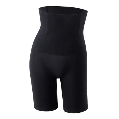 Women'S High-Waisted Seamless Solid Leg Shaping Shorts - Abdominal Shapewear, Belly Tightening, Body Shaping, Lifts & Shapes Hips, Breathable, Invisible Fit with Built-In Crotch for Everyday Wear