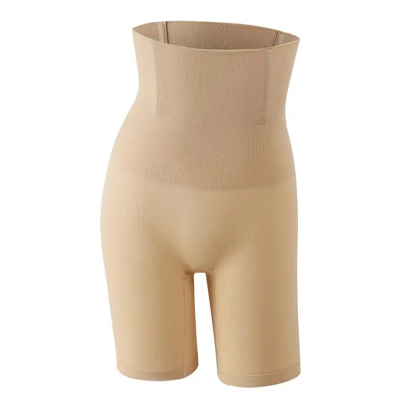 Women'S High-Waisted Seamless Solid Leg Shaping Shorts - Abdominal Shapewear, Belly Tightening, Body Shaping, Lifts & Shapes Hips, Breathable, Invisible Fit with Built-In Crotch for Everyday Wear