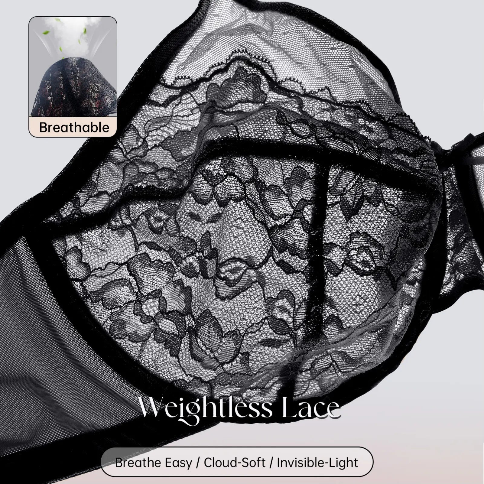Letsjoli Minimizer Bra for Women Full Coverage Lace Unlined Wirefree plus Size Supportive for Large Bust