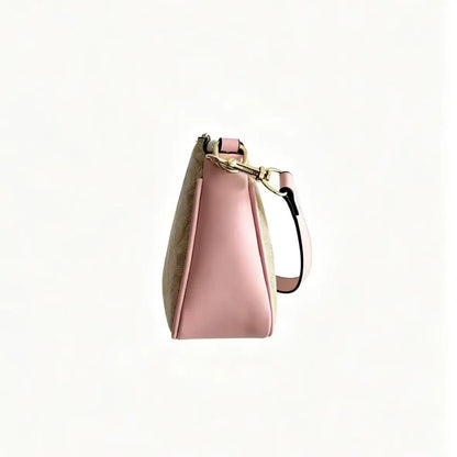 Nolita 19 in Signature Canvas with Leather Trim,Crossbody Mini Purse,Soft Chain Purses Shoulder Bag